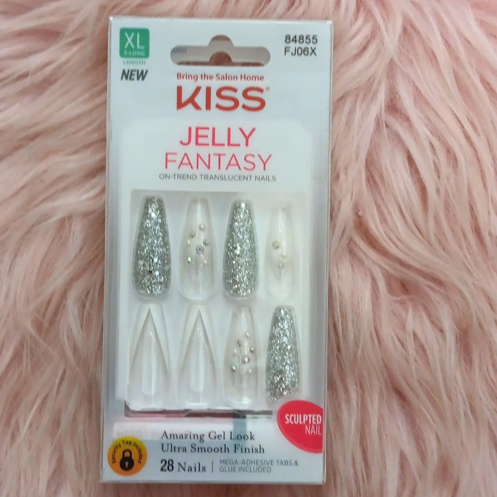 Brand New KISS JELLY FANTASY False Nails-XL